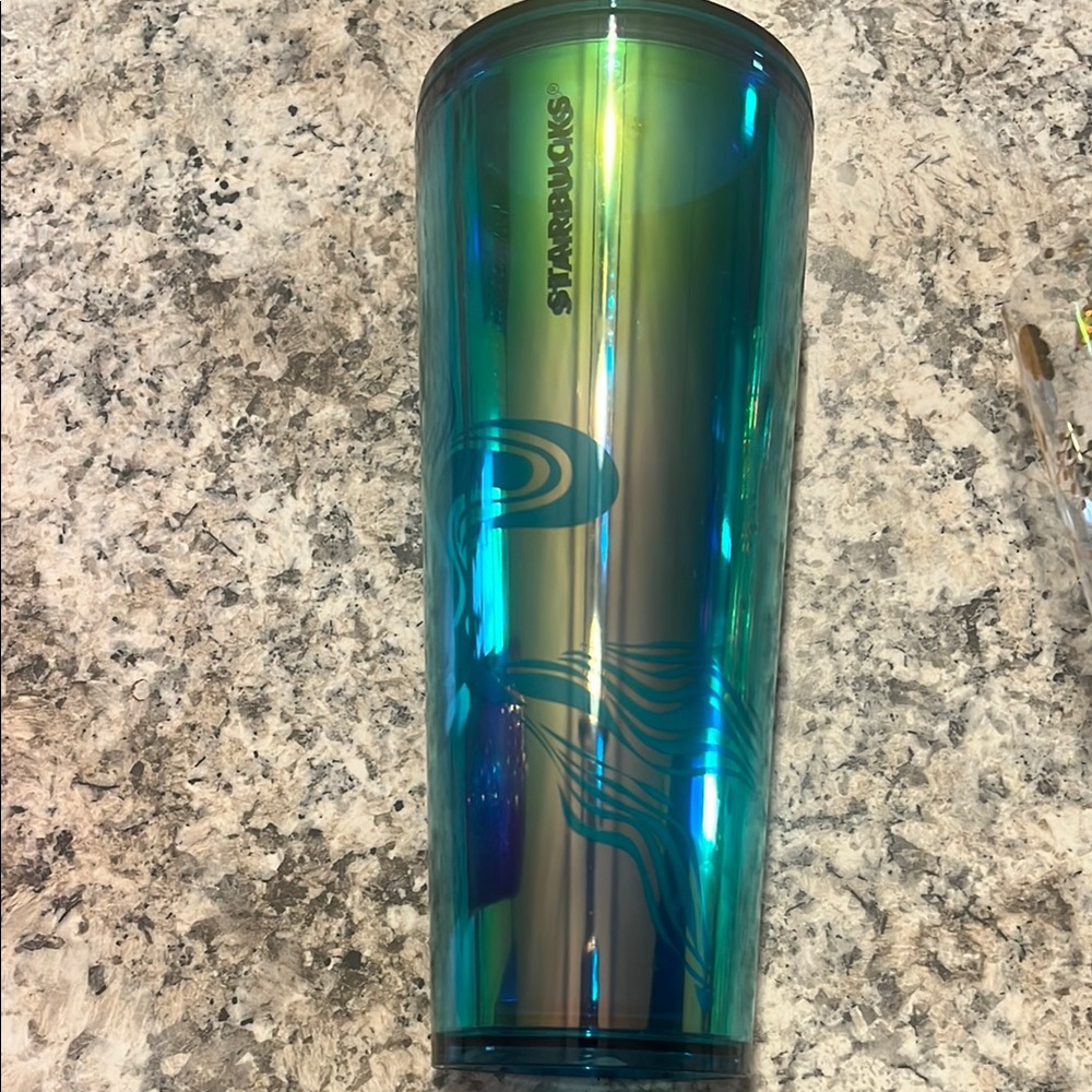 Starbucks Blue and Green Insulated Tumbler Drinkware